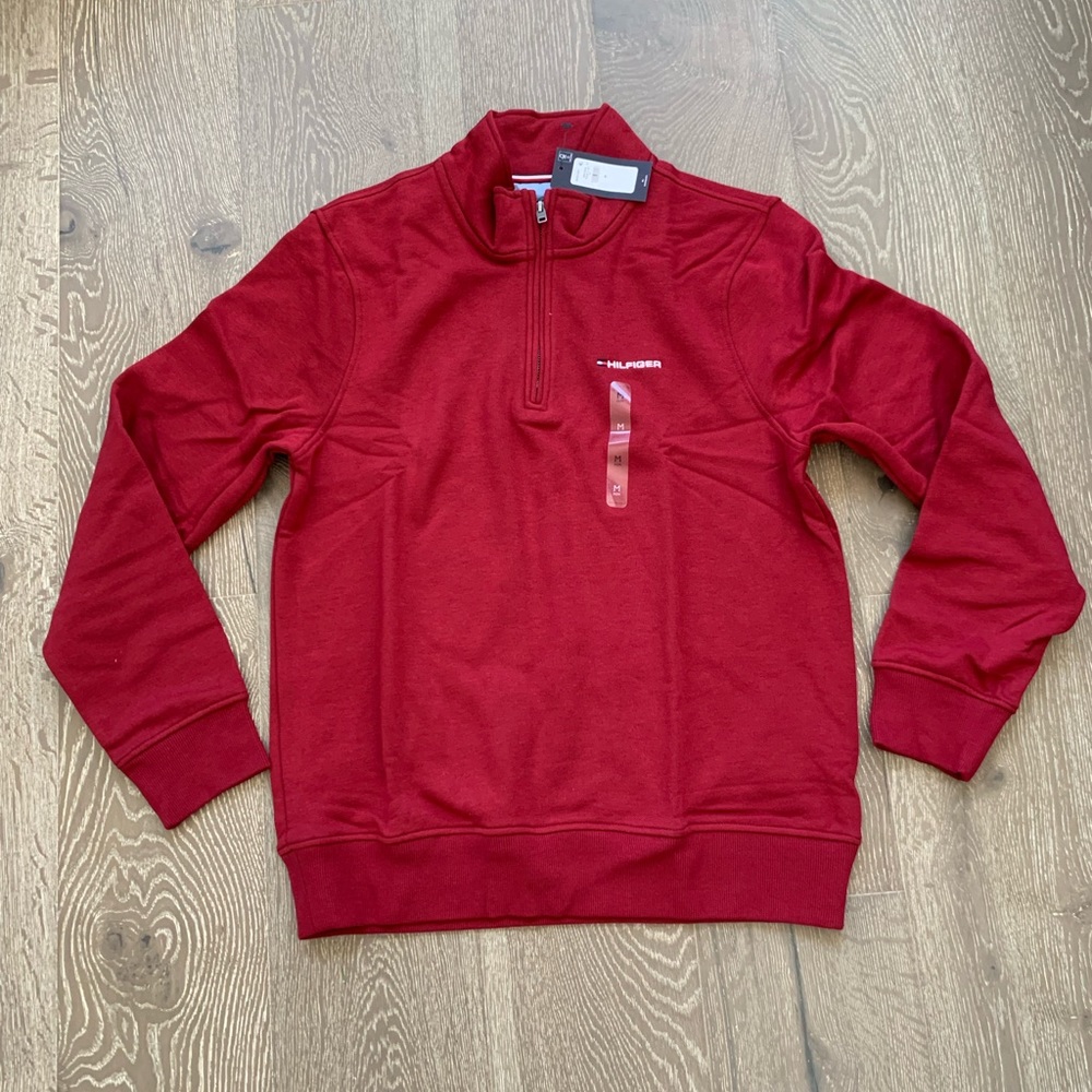 Tommy Hilfiger Essential Quarter-zip logo sweatshirt